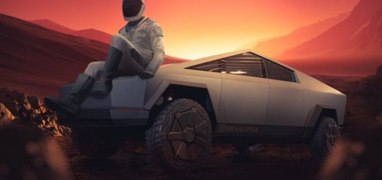 Tesla Cybertruck відправили на Марс (відео)