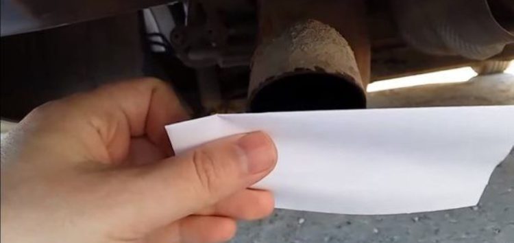 Тест автомобиля листом бумаги