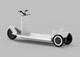Polestar представив триколісний електросамокат для перевезення вантажів
