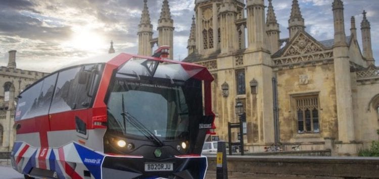 У Кембриджі випробовують безпілотний автобус