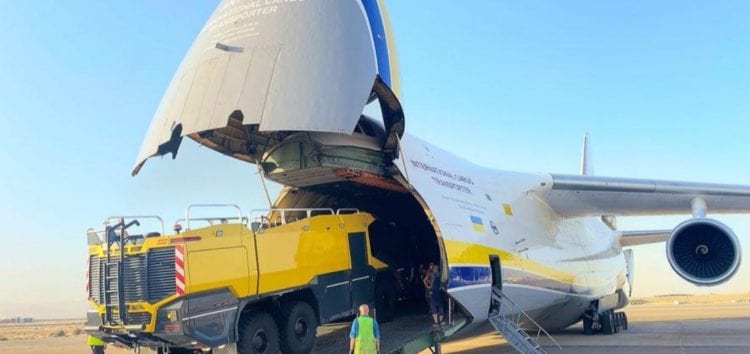 Український гігант Ан-124 “Руслан” перевіз суперпотужні пожежні авто