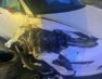 Электромобиль Тесла на автопилоте врезался в полицейское авто