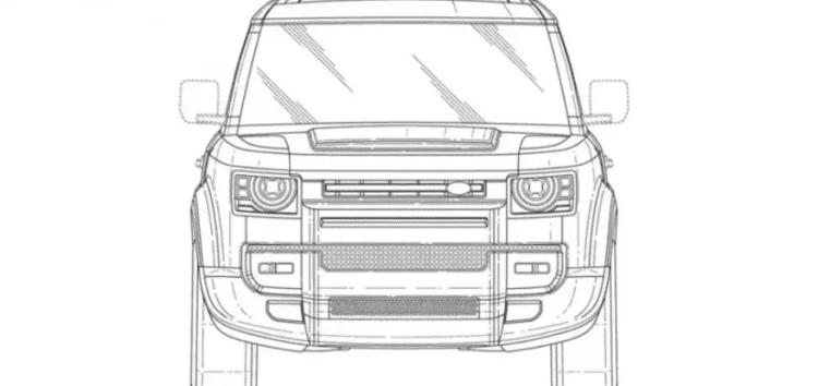 Land Rover Defender 130 показали на патентних фото