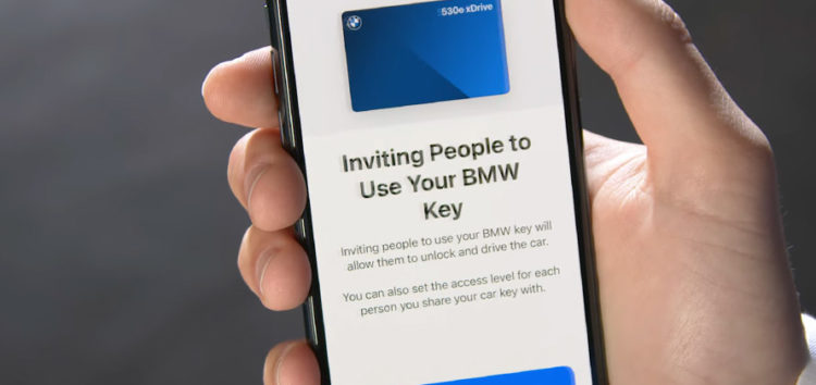 Владельцы BMW будут отправлять ключи по смартфону