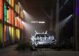 Porsche представив дивний електромобіль Taycan з шипами