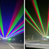 В Китаї на хайвеї лазер-шоу “будять” водіїв