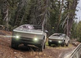Tesla проводит тестирование Cybertruck в лесах Калифорнии (видео)