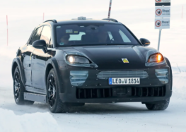 Новейший Porsche Cayenne на электротяге проходит зимние испытания