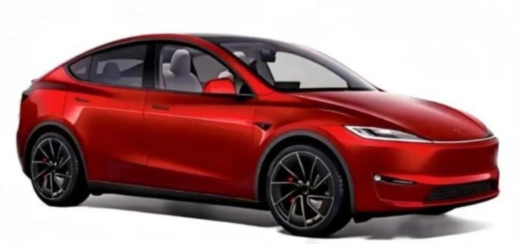 Показали рендеры обновлённой Tesla Model Y