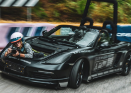 Porsche 718 Boxster превратили в автомобиль-камеру для съёмок на треке