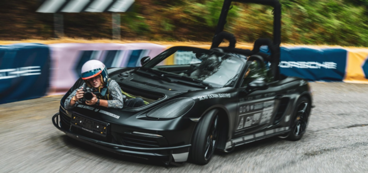 Porsche 718 Boxster перетворили на камеру-авто для зйомок на треку