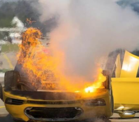 В Україні створили вогнетривку ковдру для гасіння палаючих авто