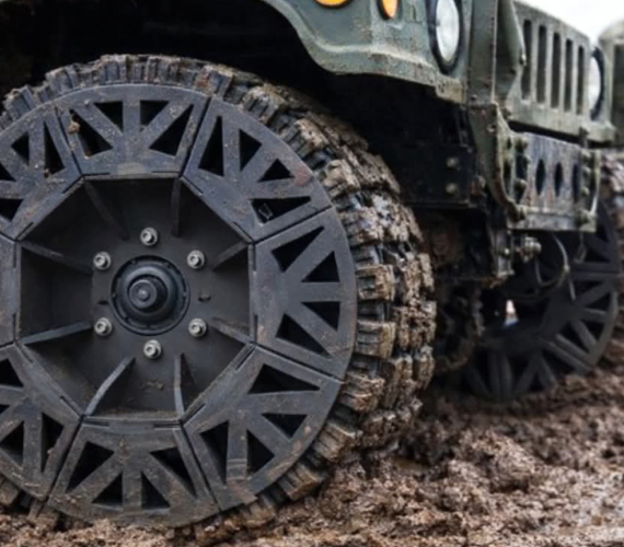 В Україні розробили непробивні шини для позашляхової техніки