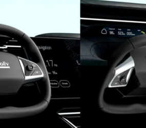 Debiutuje innowacyjna składana kierownica do autonomicznych samochodów, która znika w przednim panelu