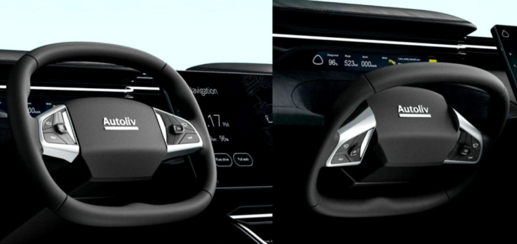 Дебютувало інноваційне складне кермо для автономних авто, що зникає в передній панелі