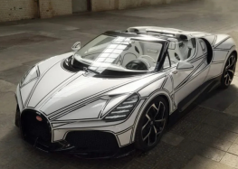 Bugatti показала порцеляновий гіперкар Mistral
