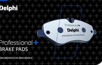Delphi: гальмівні колодки Professional +