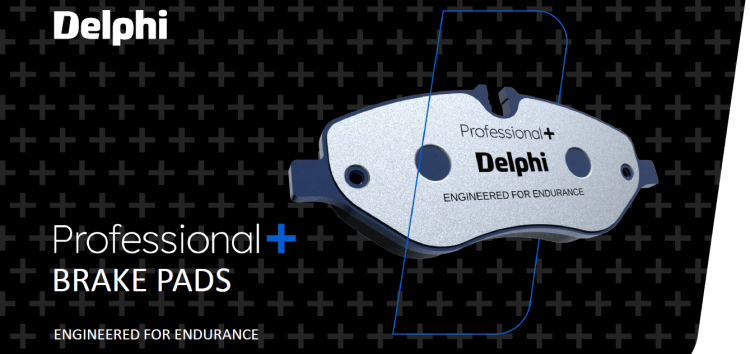 Delphi: гальмівні колодки Professional +