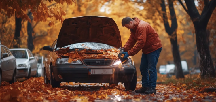 Осіннє листя псує фарбу автомобіля